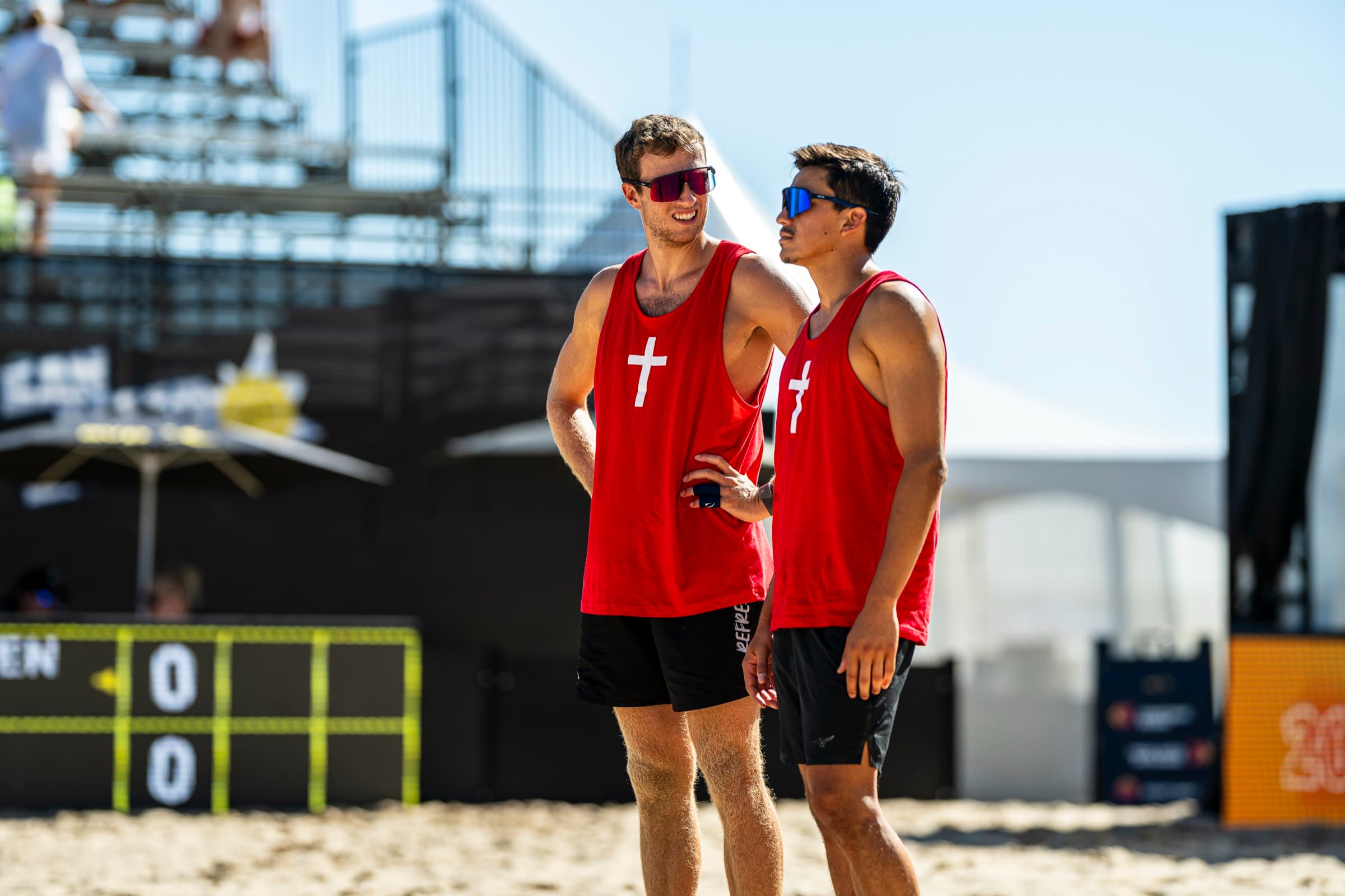 Diego competing at AVP Chicago
